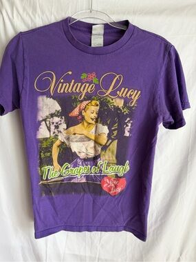 Vintage I Love Lucy Grapes Of Laugh Shirt Size S Movie TV Wine Vineyard